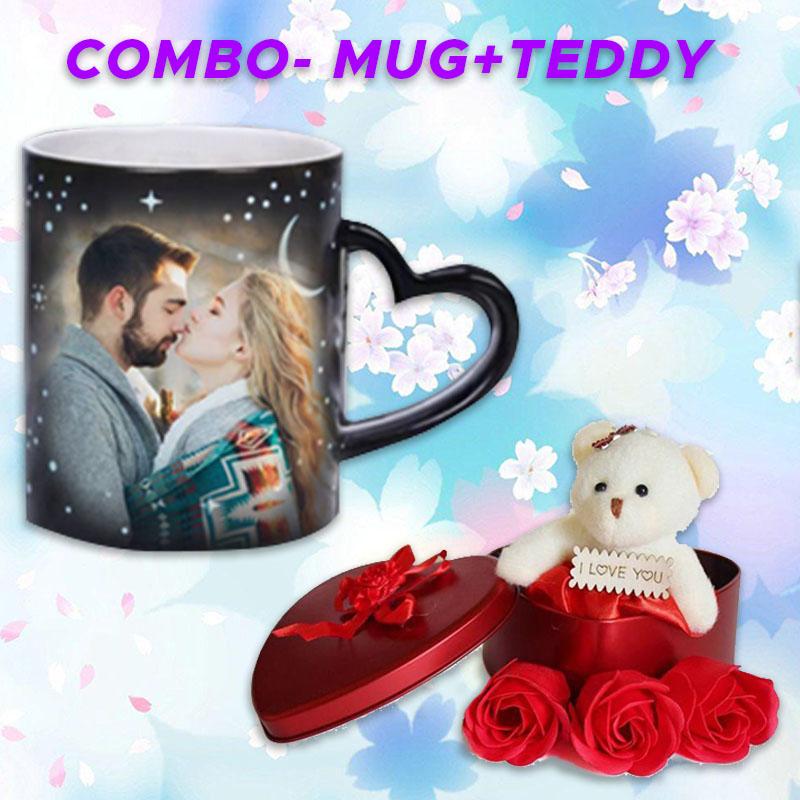 Personalised Heart Black Magic Mug