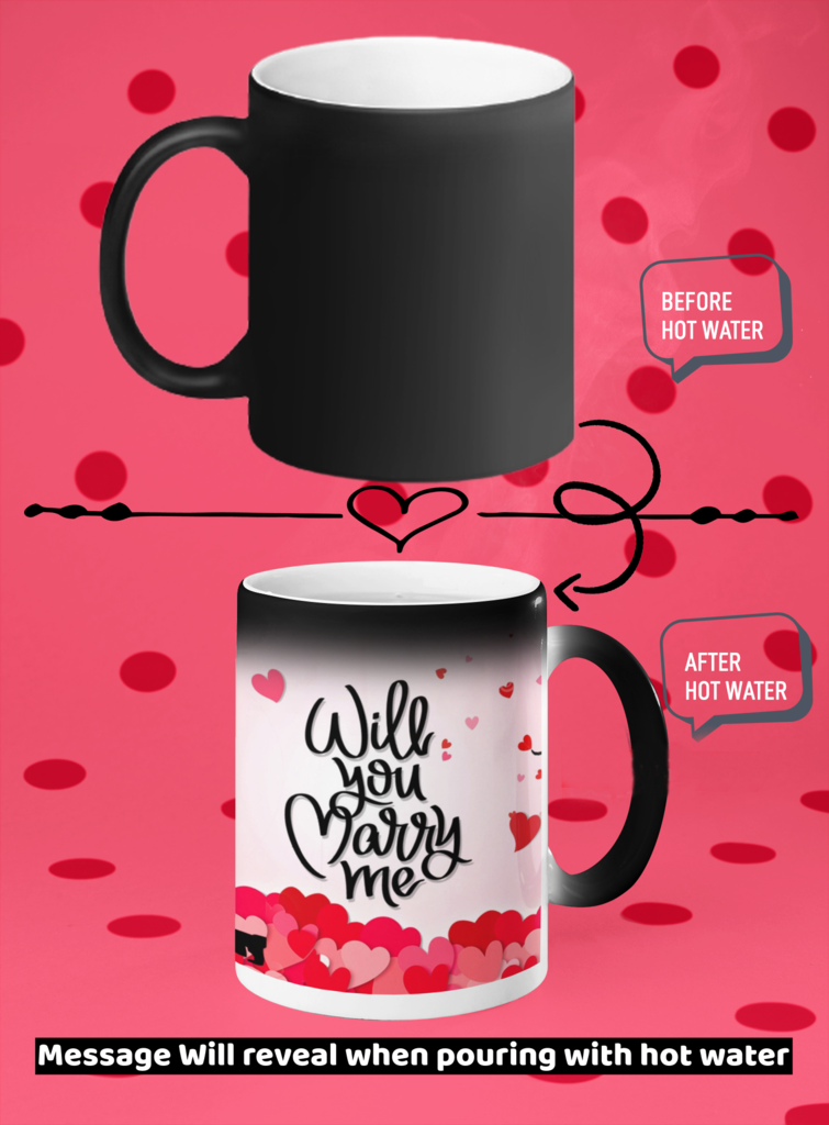 Personalized proposal mug