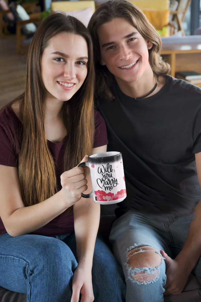 Personalized proposal mug