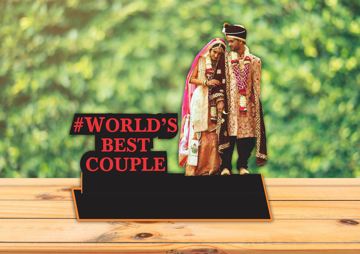 Best Couple Wooden Standy