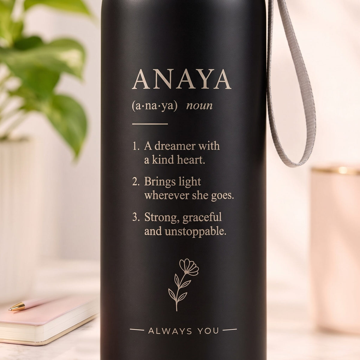 Personalized Name Definition Bottle | A Gift Made Just for Her
